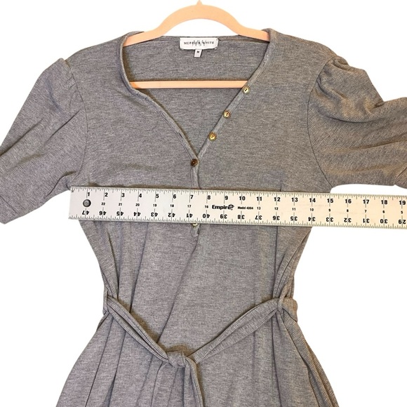 Merrick White Anywhere Ribbed Henley Midi Dress - Picture 4 of 8